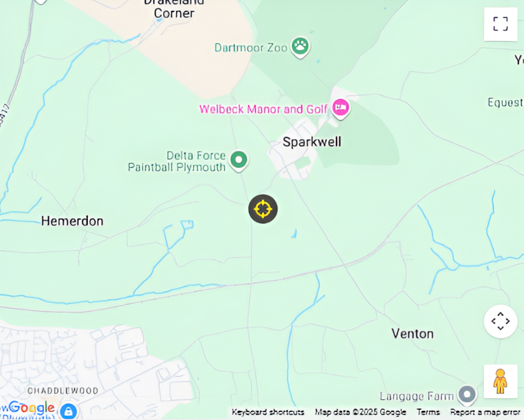 manchester paintball location map